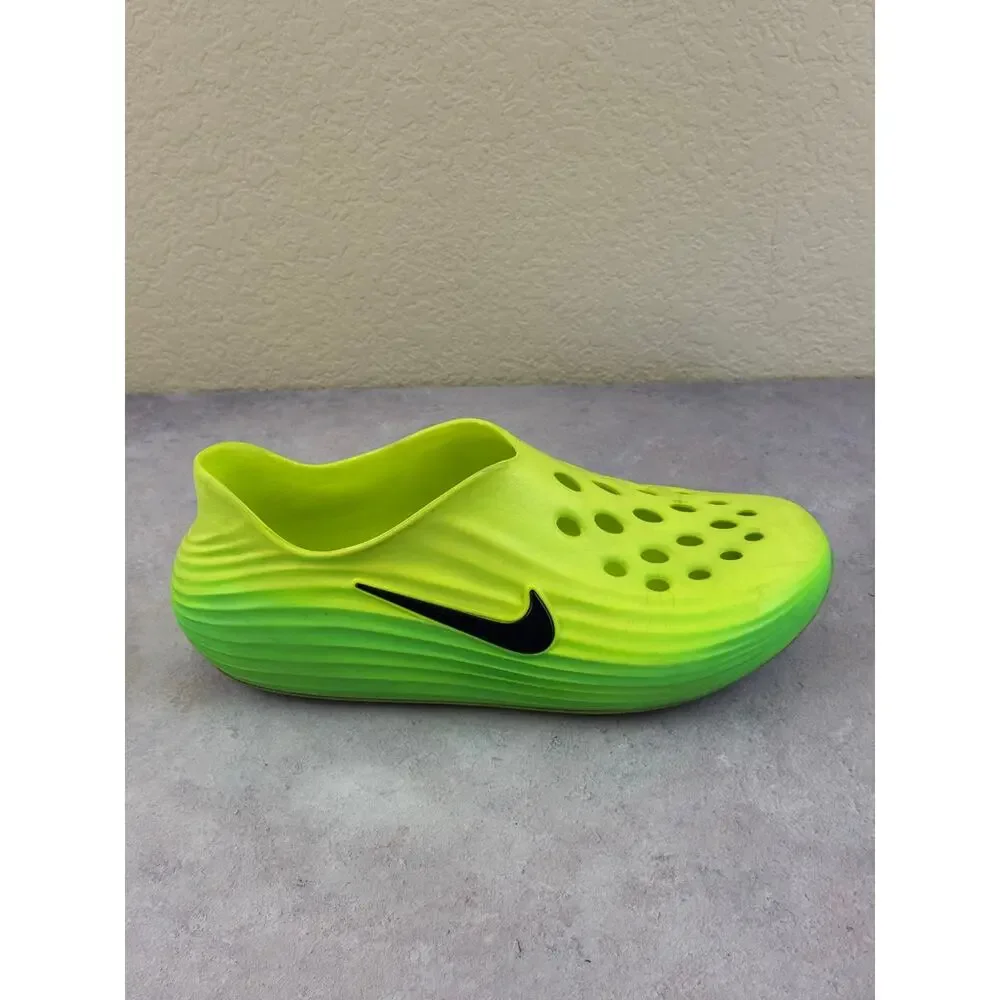 Nike React X Rejuven8 Lime Green Men’s 11 Womens 12 Slip-On Cushioned Slides